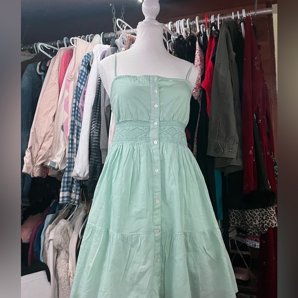 mint green summer dress - Picture 2 of 4